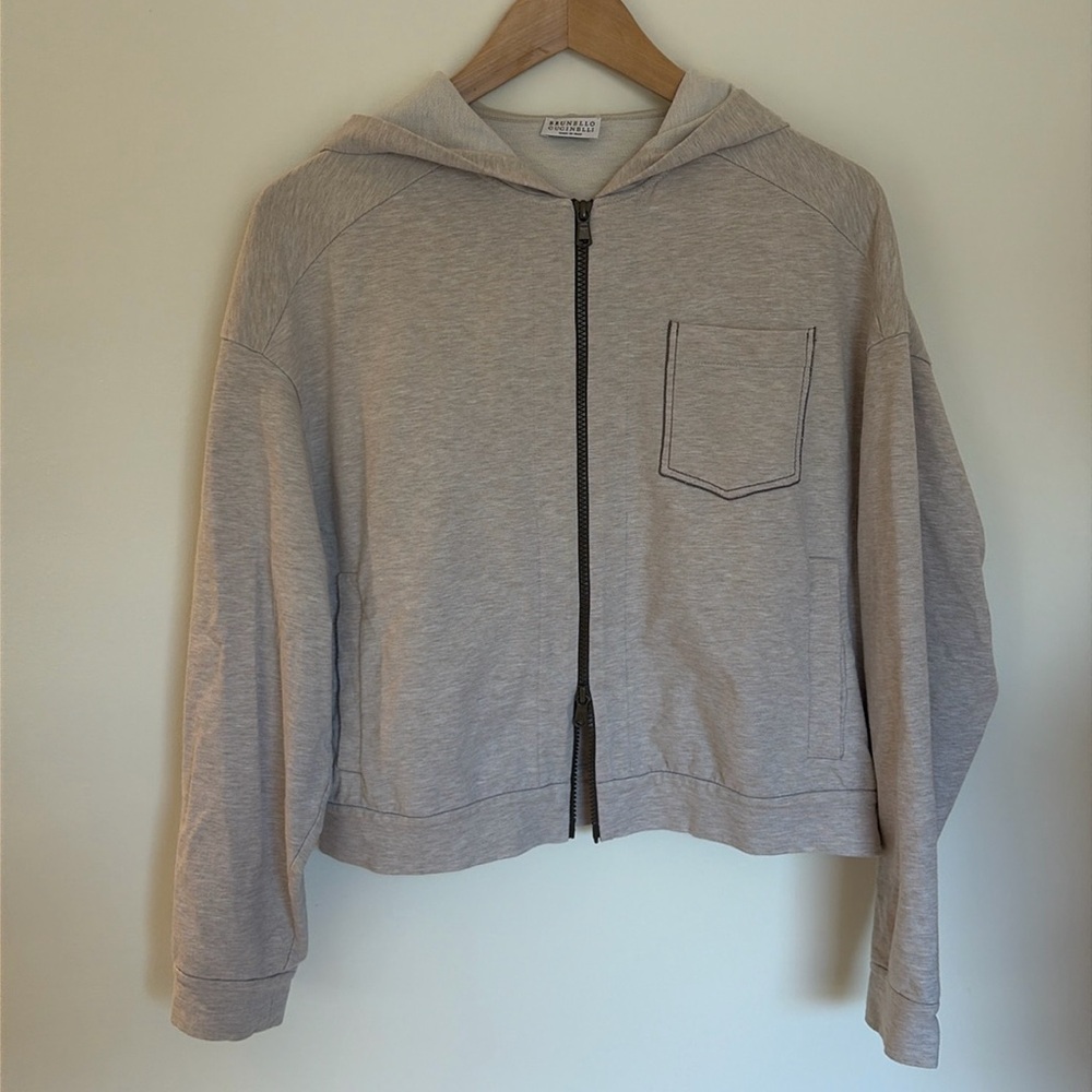 Brunello Cucinelli Zip Up Sweatshirt